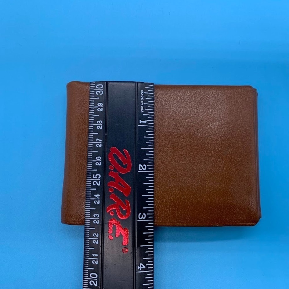 Vintage Prince Gardner Genuine Buffalo Calf Wallet Brown Registrar Bifold - Picture 8 of 8